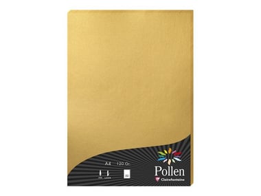 1 étui de 50 feuilles Pollen 210 x 297 mm 120 g  - Or