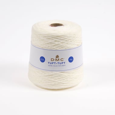 Pelote de fil à tufter 100% acrylique - DMC - Tuft Tuft - Blanc cassé 812