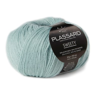 Pelote de fil à tricoter - Plassard - Sweety - Vert d'eau 22