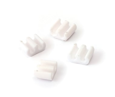 Lot de 4 attaches et 2 encoches luminaire Graine créative - Blanc