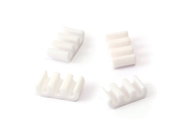 Lot de 4 attaches et 3 encoches luminaire Graine créative - Blanc