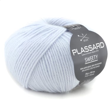 Pelote de fil à tricoter - Plassard - Sweety - Ciel 20