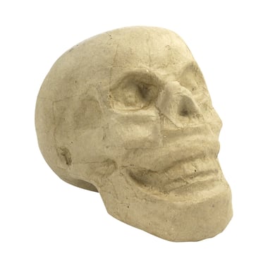 Support à décorer Décopatch - Halloween crâne - 12 cm - Papier mâché