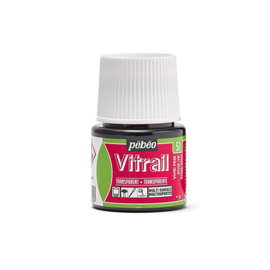 Peinture Vitrail Pébéo 45 ml - Rose Vif