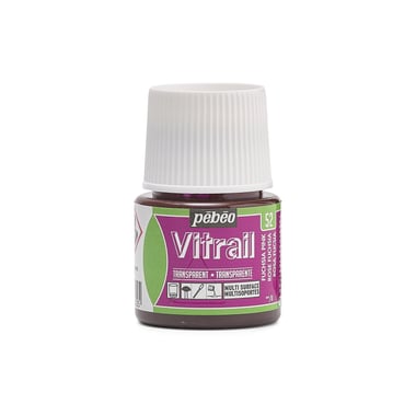 Peinture Vitrail Pébéo 45 ml - Rose Fuchsia