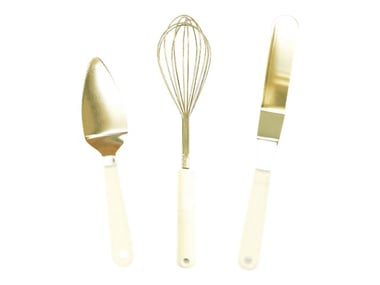 Coffret 3 ustensiles dorés