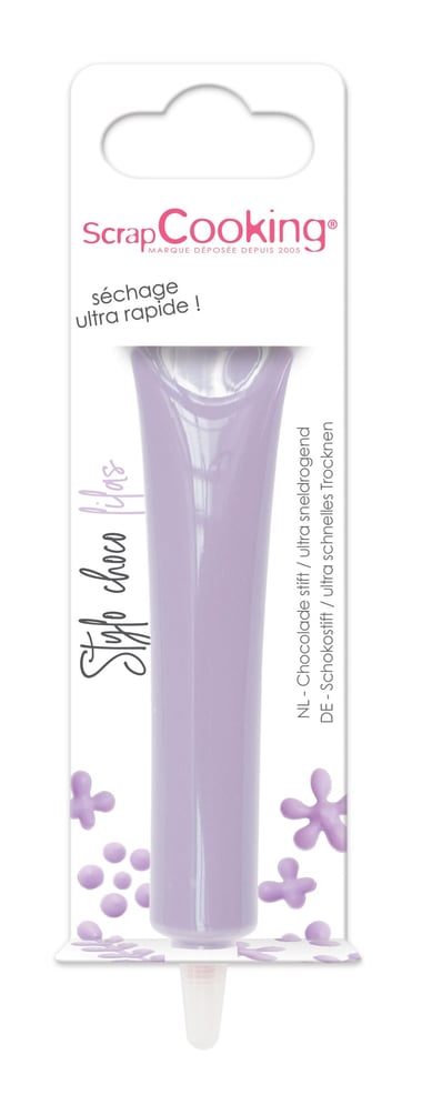 Stylo de glaçage chocolat ScrapCooking® - Lilas - 25 g