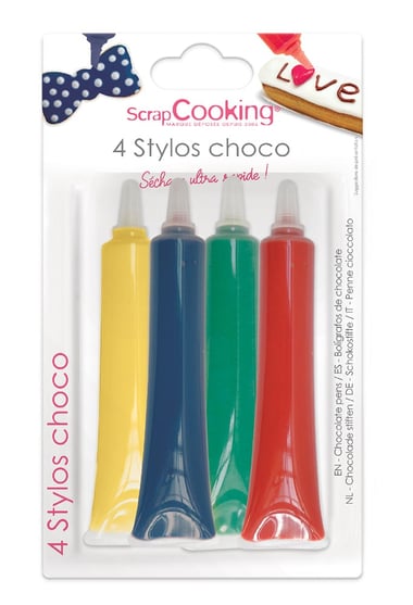 Lot de 4 stylos goût chocolat ScrapCooking® - Primaire - 100 g
