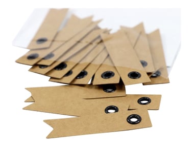20 étiquettes en forme de flèches - kraft