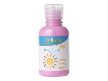 Peinture acrylique brillante - 150 ml - rose