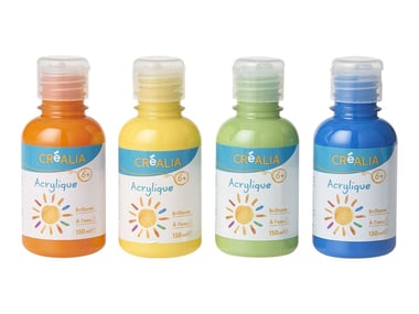 Set de 4 pots de peinture acrylique – 150ml – Nature