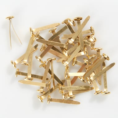 Lot de 40 attaches parisiennes dorées, 2,5 cm de diamètre Cultura