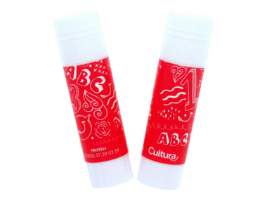 Bâtons de colle Cultura - Rouge - Stick 20 g - 2 pièces