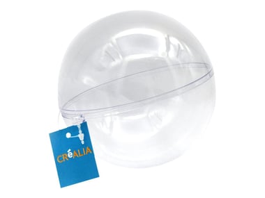 Boule plastique 12cm  - Créalia