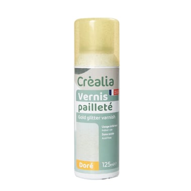 Spray vernis pailleté or - 125ml