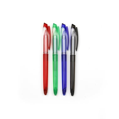 Stylos roller effaçables Cultura - Encre thermo Ass - Pointe moyenne - 4 pièces