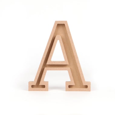 Lettre creuse en medium Créalia A - 15 cm