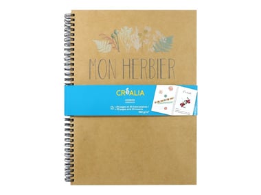 Album herbier kraft - 20 pages et 20 intercalaires - Créalia