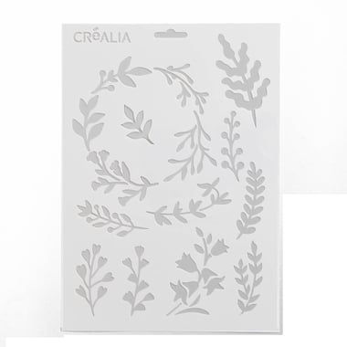 Pochoir A4 - Motifs feuilles - Créalia