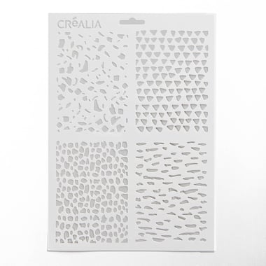 Pochoir A4 - Petits motifs - Créalia