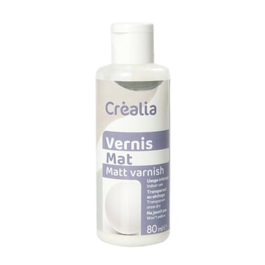 Vernis mat en flacon de 80 ml Crealia