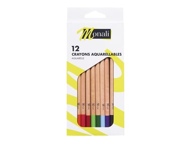 Boîte de 12 crayons aquarellables