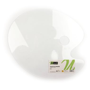 Palette transparente ovale - 31 x 25,5 cm - Monali