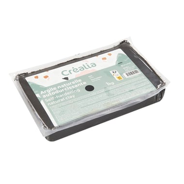 Argile autodurcissante noire Créalia - 1 kg
