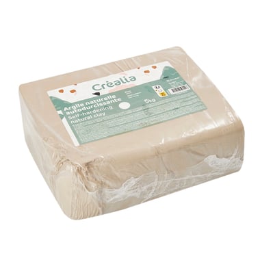 Argile autodurcissante blanche - 5 kg - Créalia