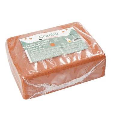 Argile autodurcissante terracotta - 5 kg - Créalia