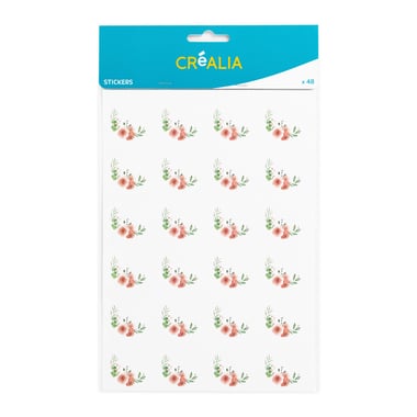 Stickers ronds floraux – Créalia