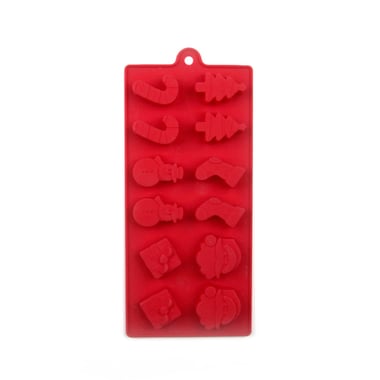 Moule à chocolats silicone - 6 formes - Noël - Créalia