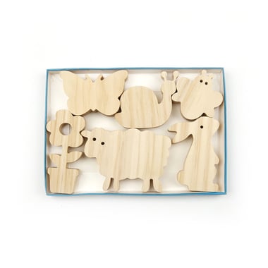 Personnages de Pâques en bois - Créalia