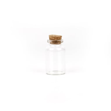 Petite fiole en verre 3 x 5 cm - Créalia