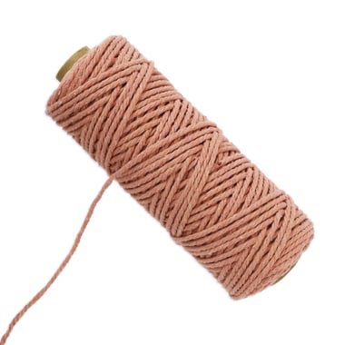 Fil macramé - Corail brûlé - 62m - Créalia