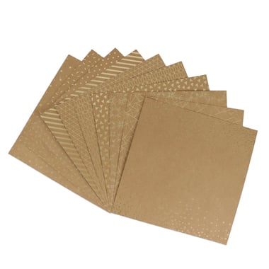 Set de 50 feuilles kraft - Créalia - 30,5x30,5 cm