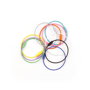 Lot de 10 porte-clefs en métal