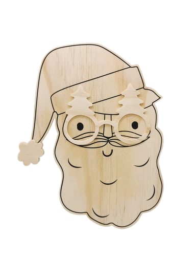 Père-Noël à décorer - Bois - Créalia enfant