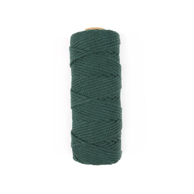 Fil macramé - Noël tradition - Vert - Ø3 mm x 62m - Créalia