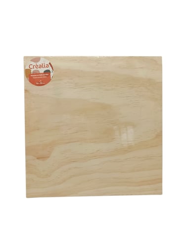 Plaques carrées bois x3 - 30 x 30 cm - Créalia