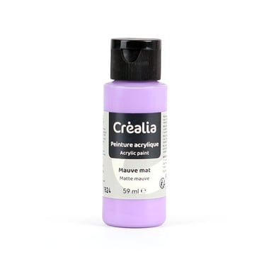 Flacon de peinture acrylique Créalia - 59 ml - Mauve mat