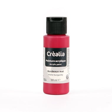 Flacon de peinture acrylique Créalia - 59 ml - Bordeaux mat