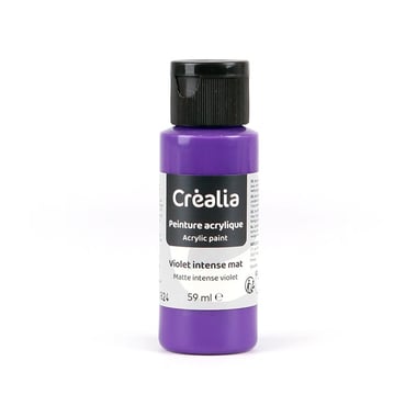 Flacon de peinture acrylique Créalia - 59 ml - Violet intense mat