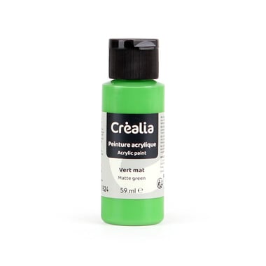 Flacon de peinture acrylique Créalia - 59 ml - Vert pomme mat