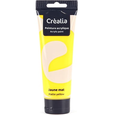 Peinture acrylique Créalia - 120 ml - Jaune clair mat