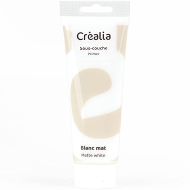 Peinture sous-couche - 120 ml - Blanc mat - Créalia
