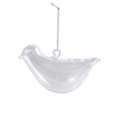 Suspension en verre - Oiseau - 7 cm - Créalia