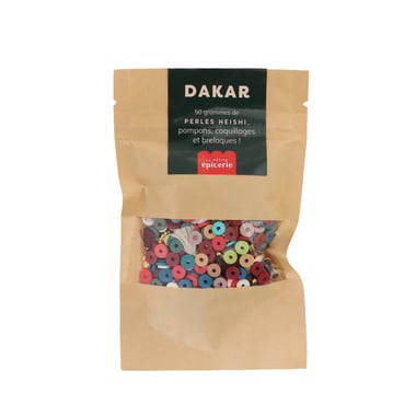 Mélange de breloques Heishi Dakar