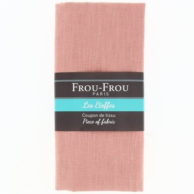 Coupon de tissu en lin 60 x 140 cm - Douceur mandarine