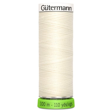 Fil à coudre Gütermann - RPET - Blanc n°001